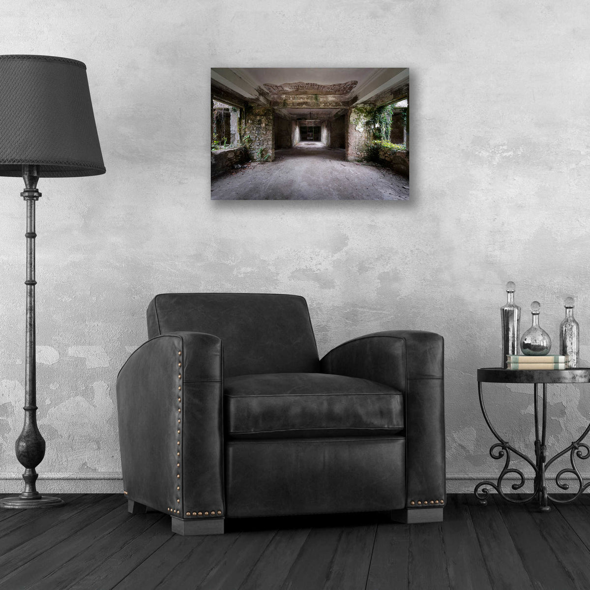 Epic Art 'Scary Dark Hall' by Roman Robroek, Acrylic Glass Wall Art,24x16