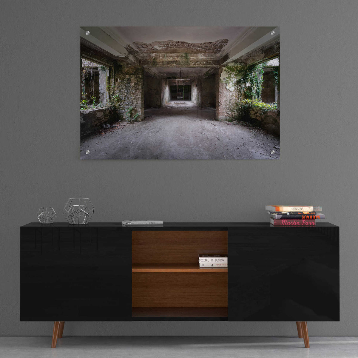 Epic Art 'Scary Dark Hall' by Roman Robroek, Acrylic Glass Wall Art,36x24