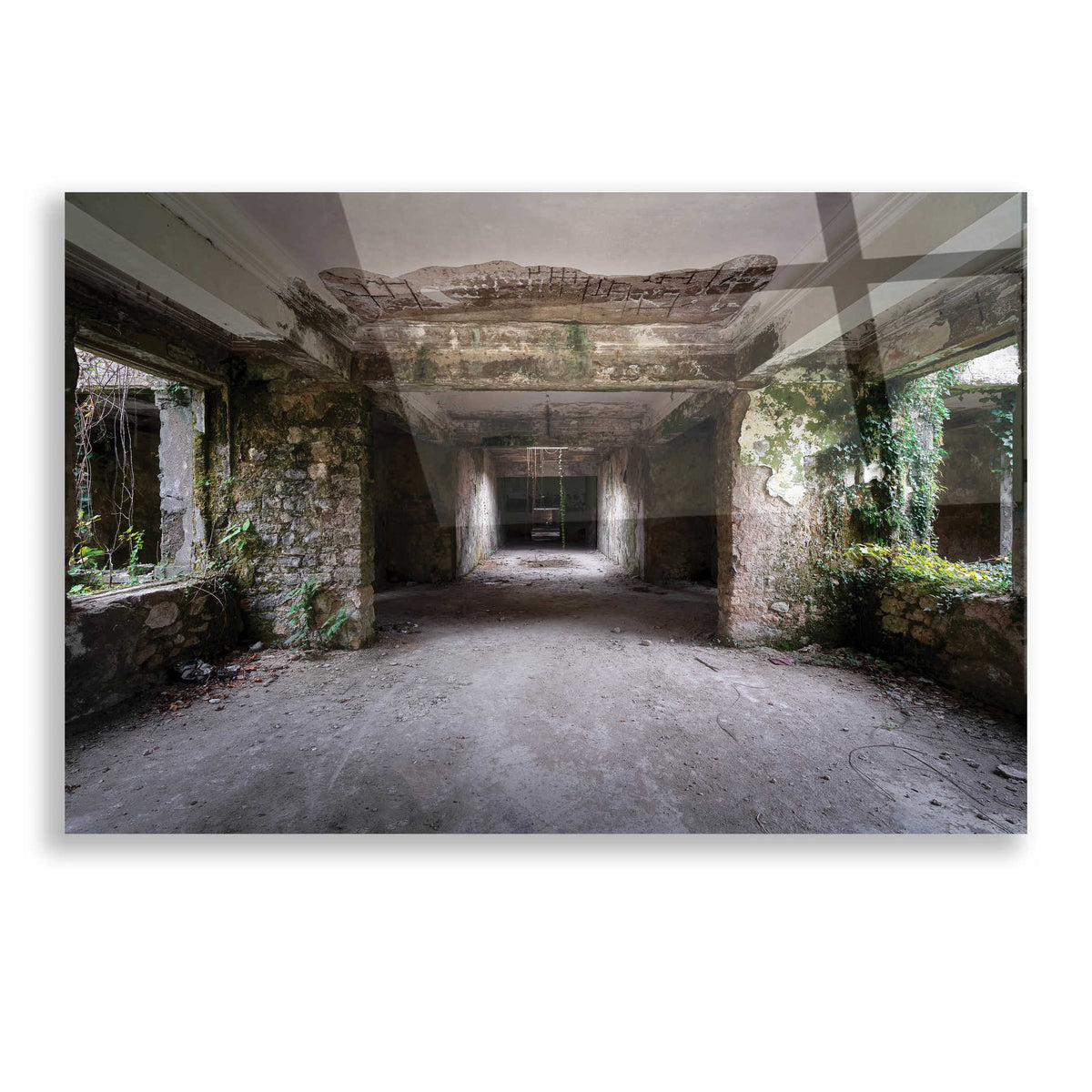 Epic Art 'Scary Dark Hall' by Roman Robroek, Acrylic Glass Wall Art