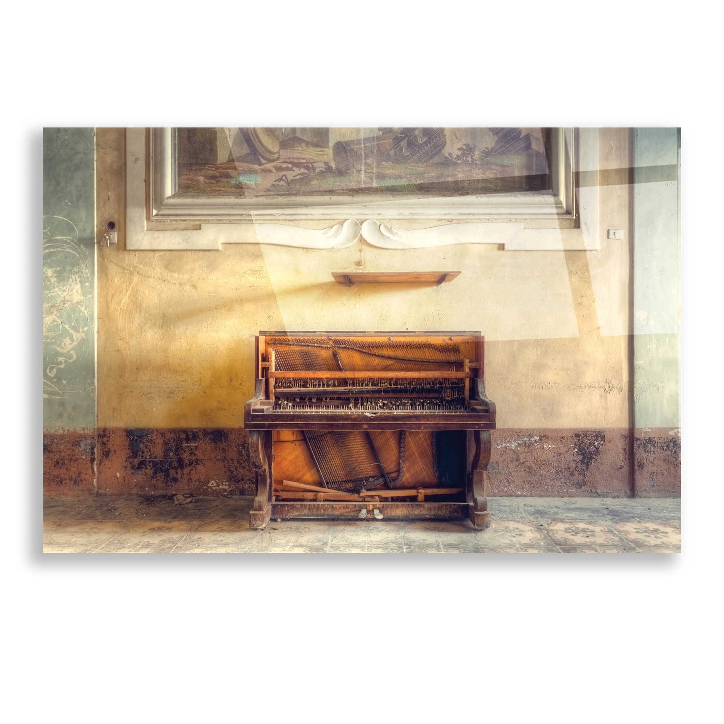 Epic Art 'The Piano' by Roman Robroek, Acrylic Glass Wall Art,16x12