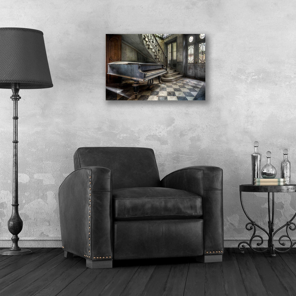 Epic Art 'Piano Hall' by Roman Robroek, Acrylic Glass Wall Art,24x16