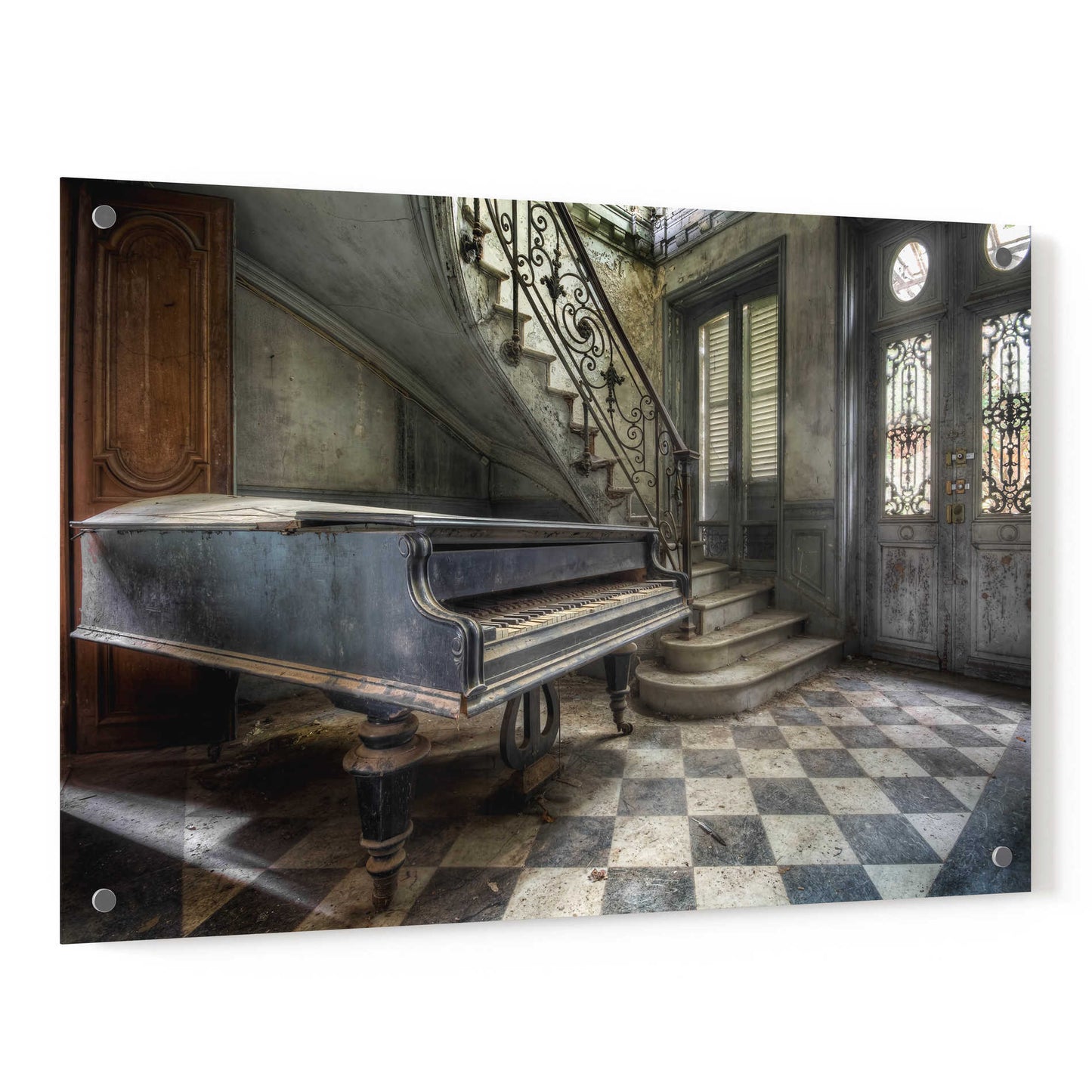 Epic Art 'Piano Hall' by Roman Robroek, Acrylic Glass Wall Art,36x24