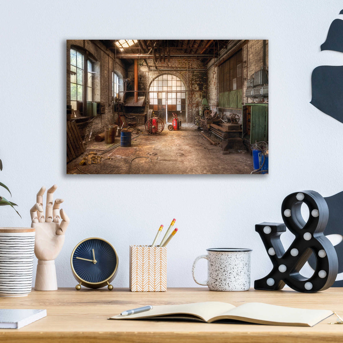 Epic Art 'Workspace' by Roman Robroek, Acrylic Glass Wall Art,16x12
