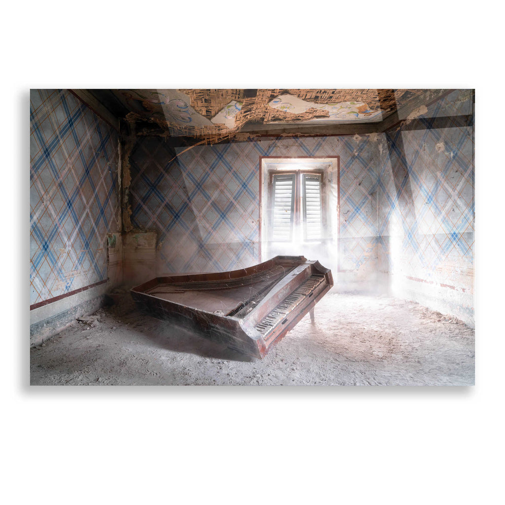 Epic Art 'Dusty Piano' by Roman Robroek, Acrylic Glass Wall Art