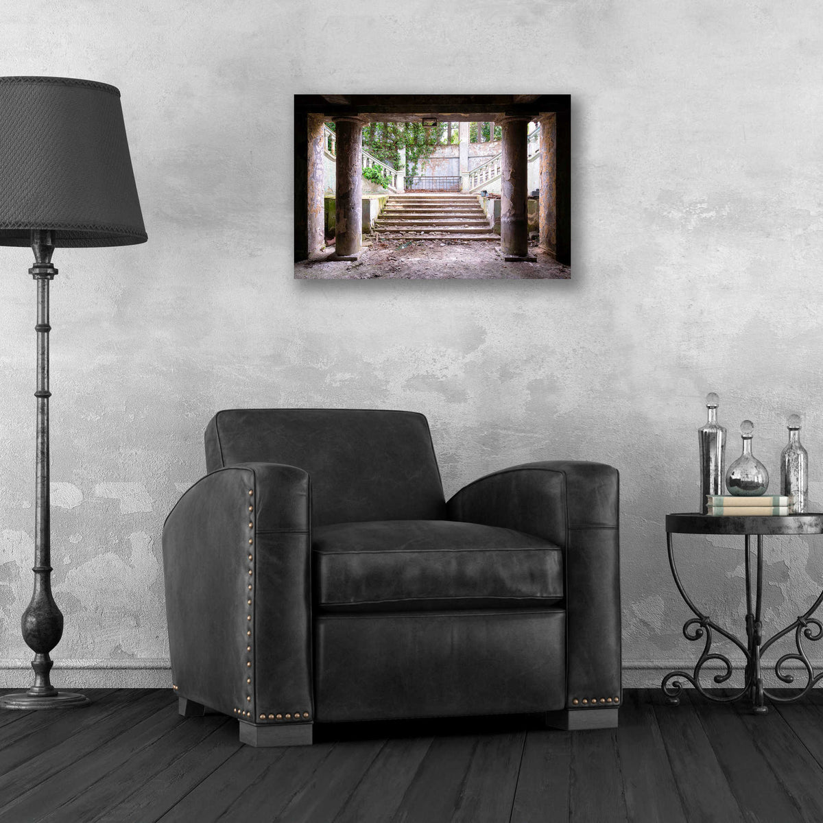 Epic Art 'Overgrown Stairs' by Roman Robroek, Acrylic Glass Wall Art,24x16