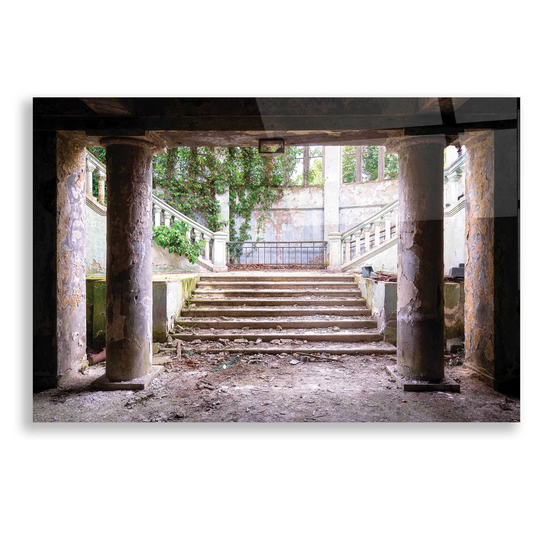 Epic Art 'Overgrown Stairs' by Roman Robroek, Acrylic Glass Wall Art,24x16
