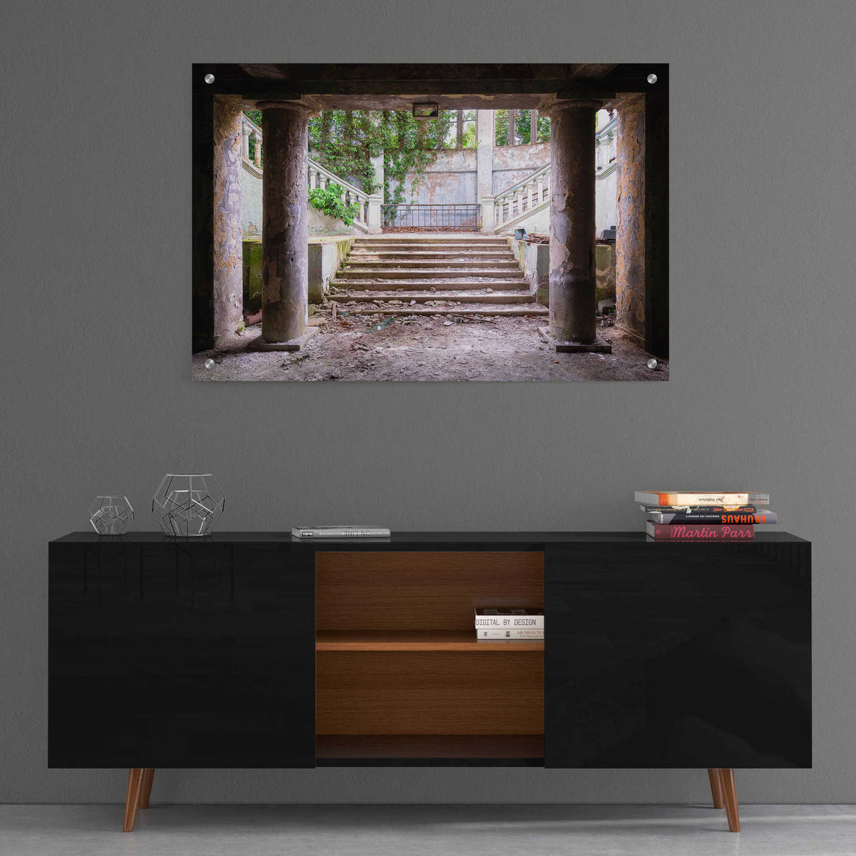 Epic Art 'Overgrown Stairs' by Roman Robroek, Acrylic Glass Wall Art,36x24