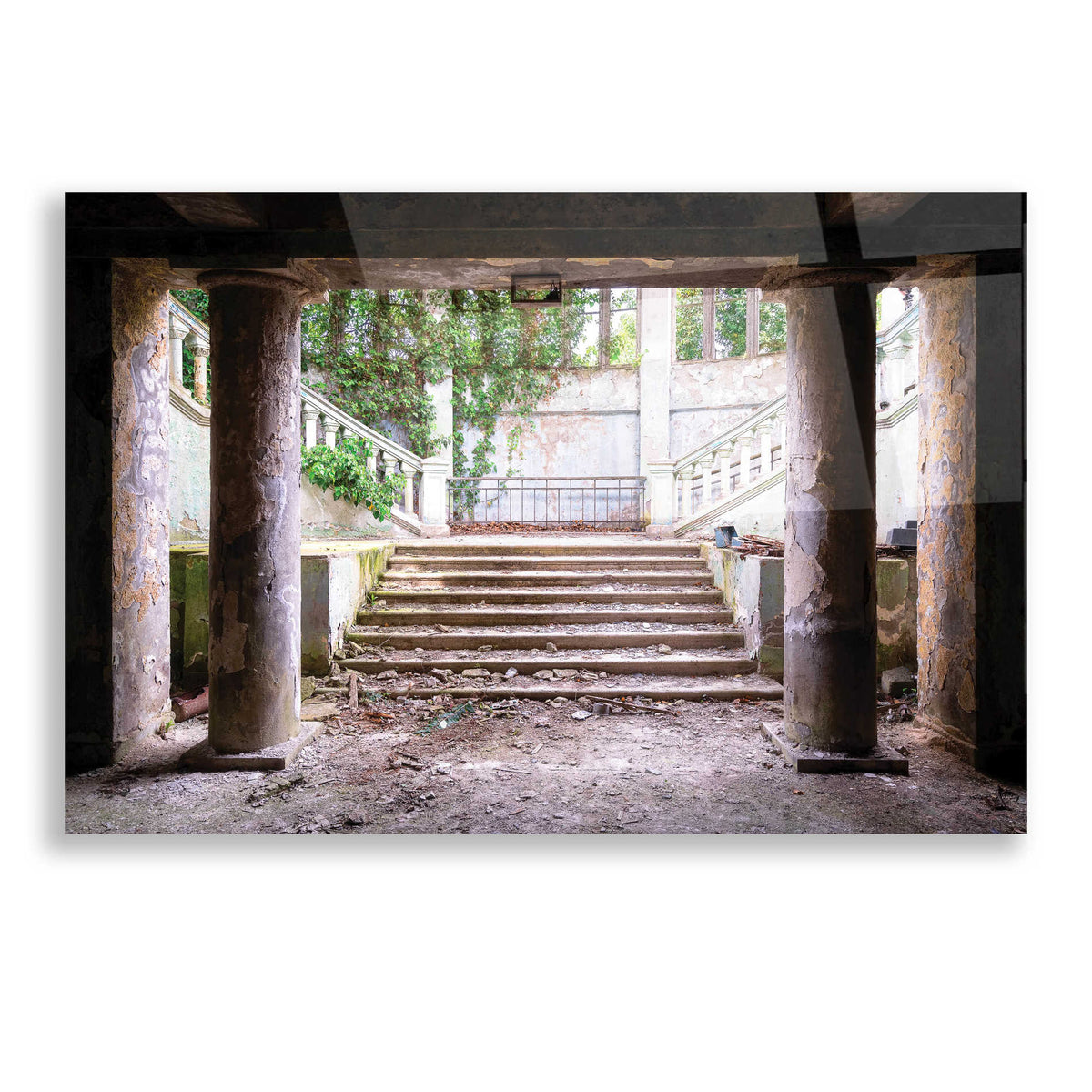 Epic Art 'Overgrown Stairs' by Roman Robroek, Acrylic Glass Wall Art
