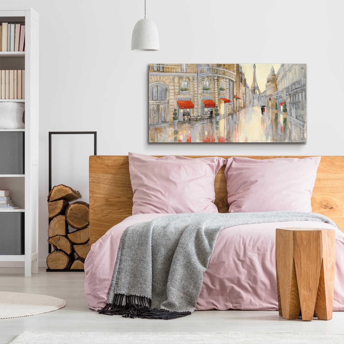 Epic Art 'Touring Paris Couple' by Julia Purinton, Acrylic Glass Wall Art,48x24