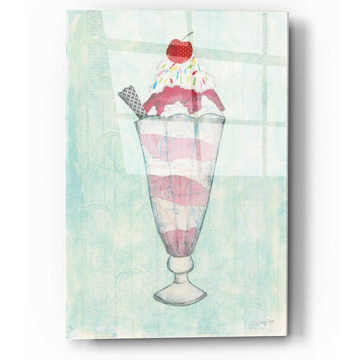 Epic Art 'Sundae Delight I' by Courtney Prahl, Acrylic Glass Wall Art
