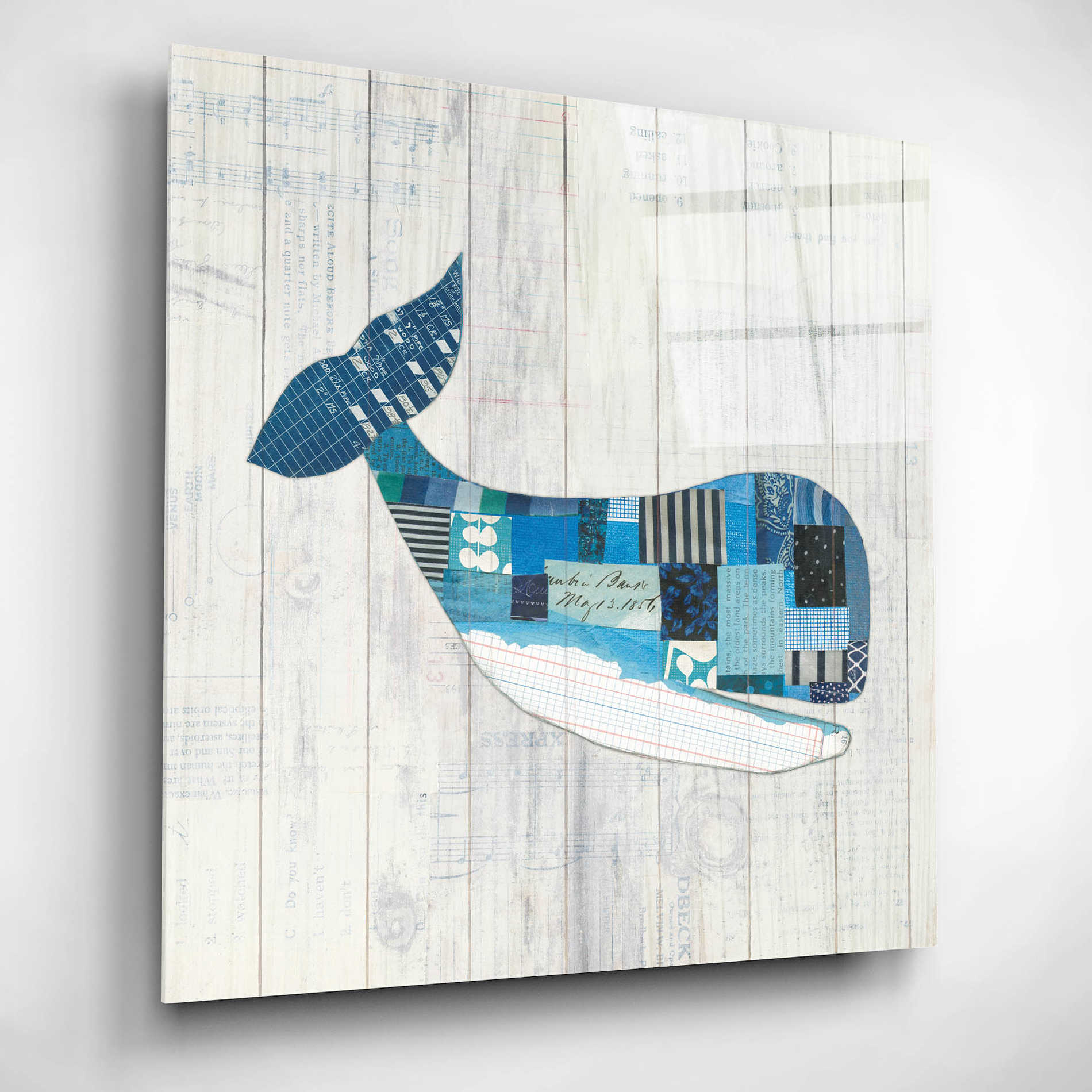 Epic Art 'Wind and Waves II Nautical' by Courtney Prahl, Acrylic Glass Wall Art,12x12