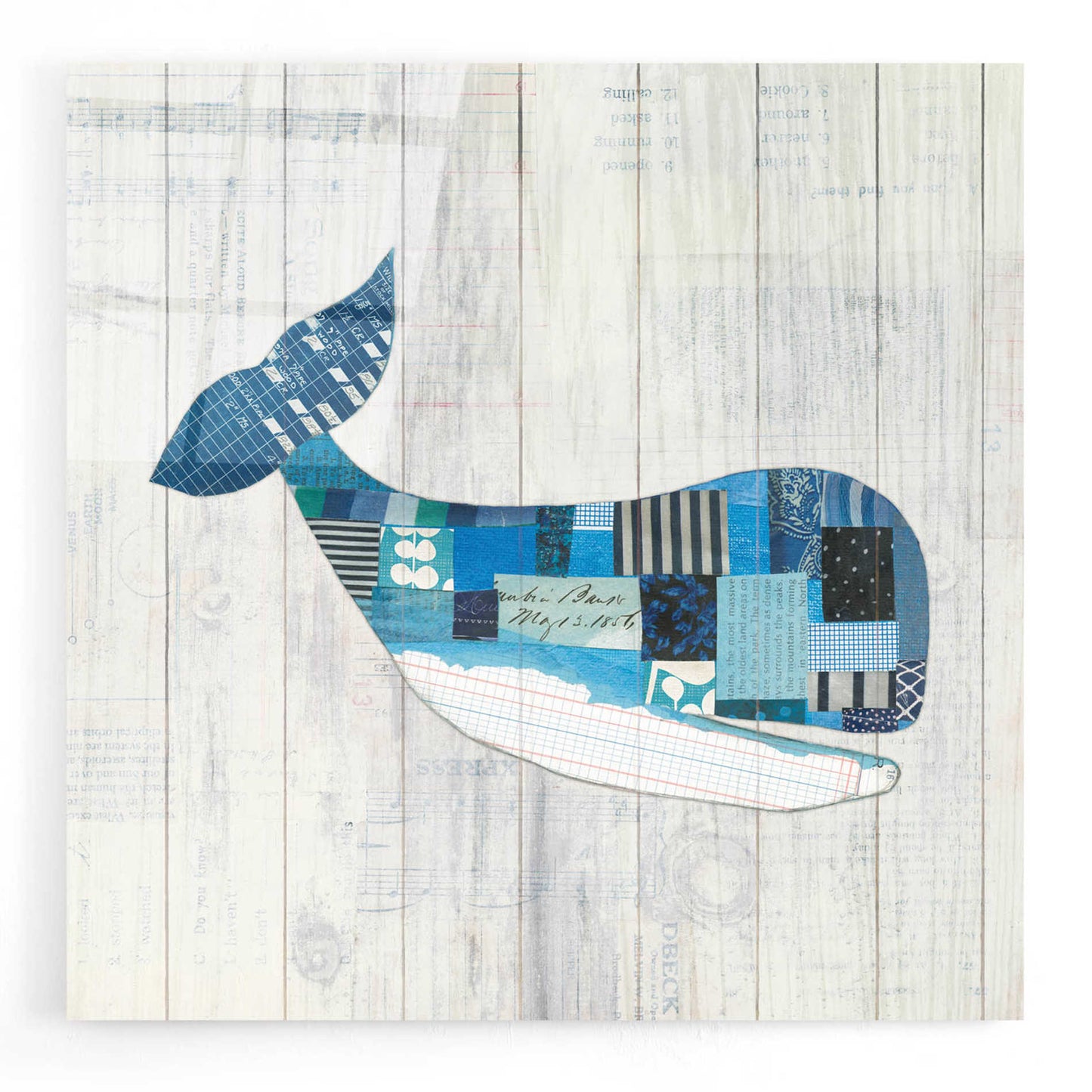 Epic Art 'Wind and Waves II Nautical' by Courtney Prahl, Acrylic Glass Wall Art,12x12