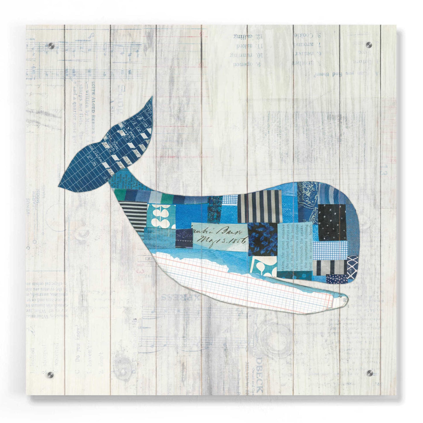 Epic Art 'Wind and Waves II Nautical' by Courtney Prahl, Acrylic Glass Wall Art,24x24