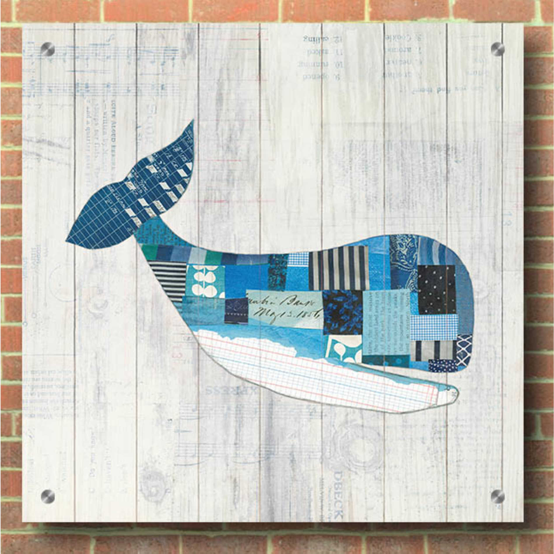 Epic Art 'Wind and Waves II Nautical' by Courtney Prahl, Acrylic Glass Wall Art,36x36