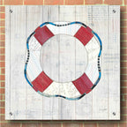 Epic Art 'Wind and Waves III Nautical' by Courtney Prahl, Acrylic Glass Wall Art,36x36