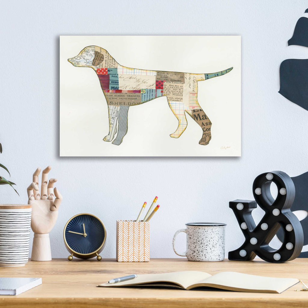 Epic Art 'Good Dog II' by Courtney Prahl, Acrylic Glass Wall Art,16x12