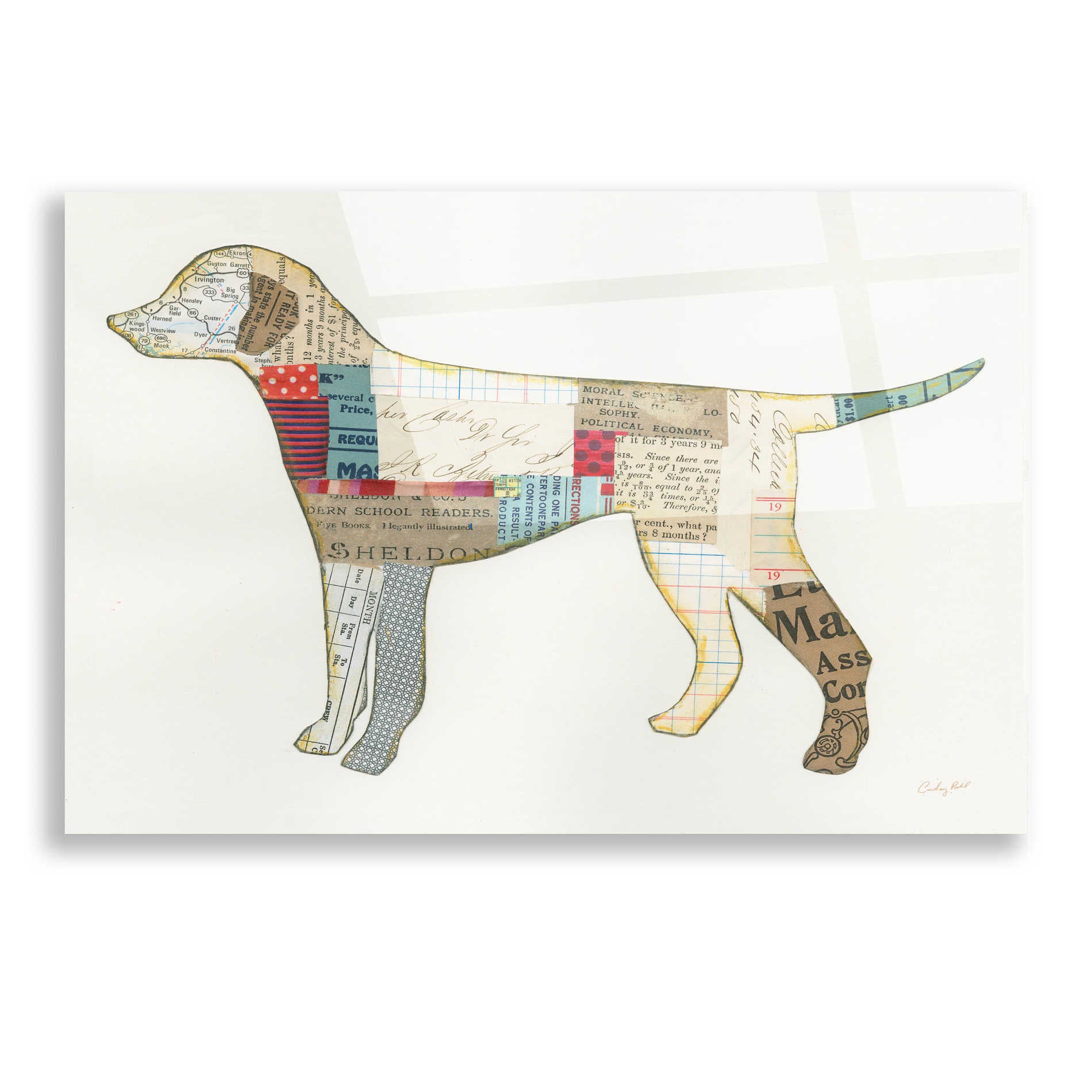 Epic Art 'Good Dog II' by Courtney Prahl, Acrylic Glass Wall Art,16x12