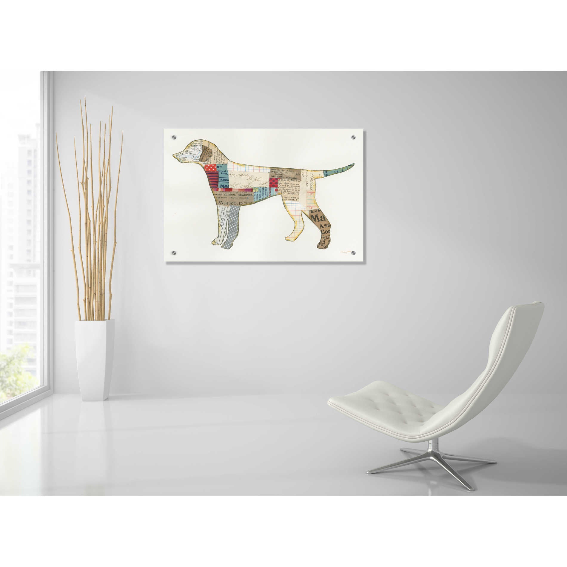 Epic Art 'Good Dog II' by Courtney Prahl, Acrylic Glass Wall Art,36x24