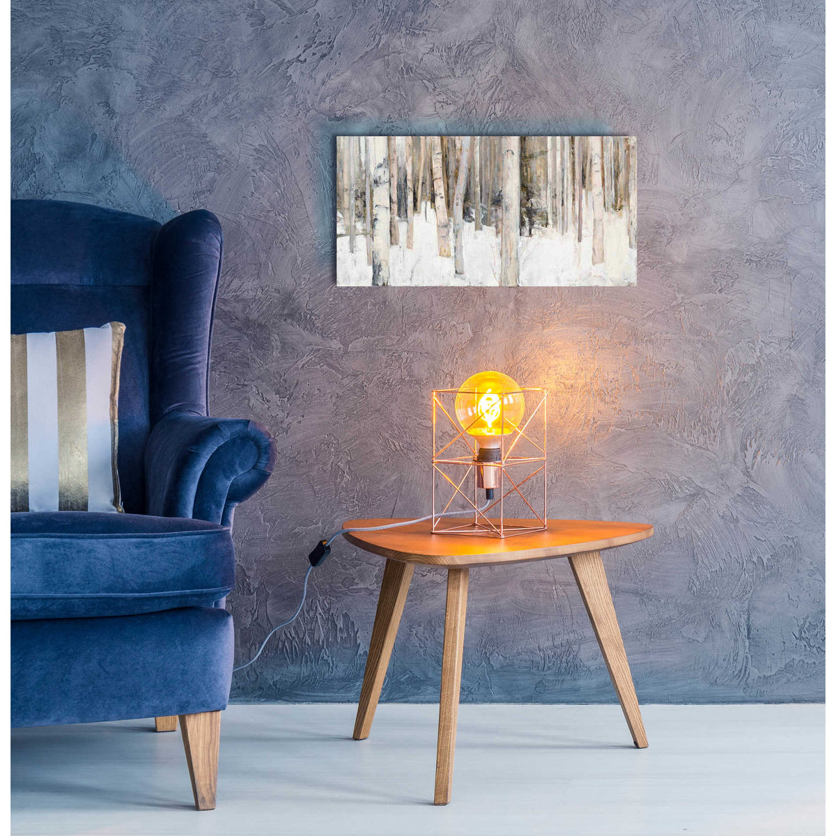 Epic Art 'Warm Winter Light III' by Julia Purinton, Acrylic Glass Wall Art,24x12