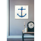 Epic Art 'Nautical Collage III on Newsprint' by Courtney Prahl, Acrylic Glass Wall Art,24x24