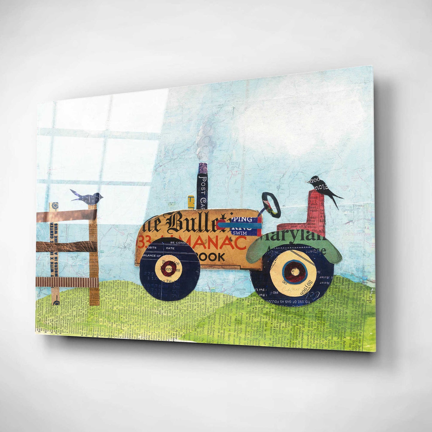 Epic Art 'On the Farm II' by Courtney Prahl, Acrylic Glass Wall Art,16x12