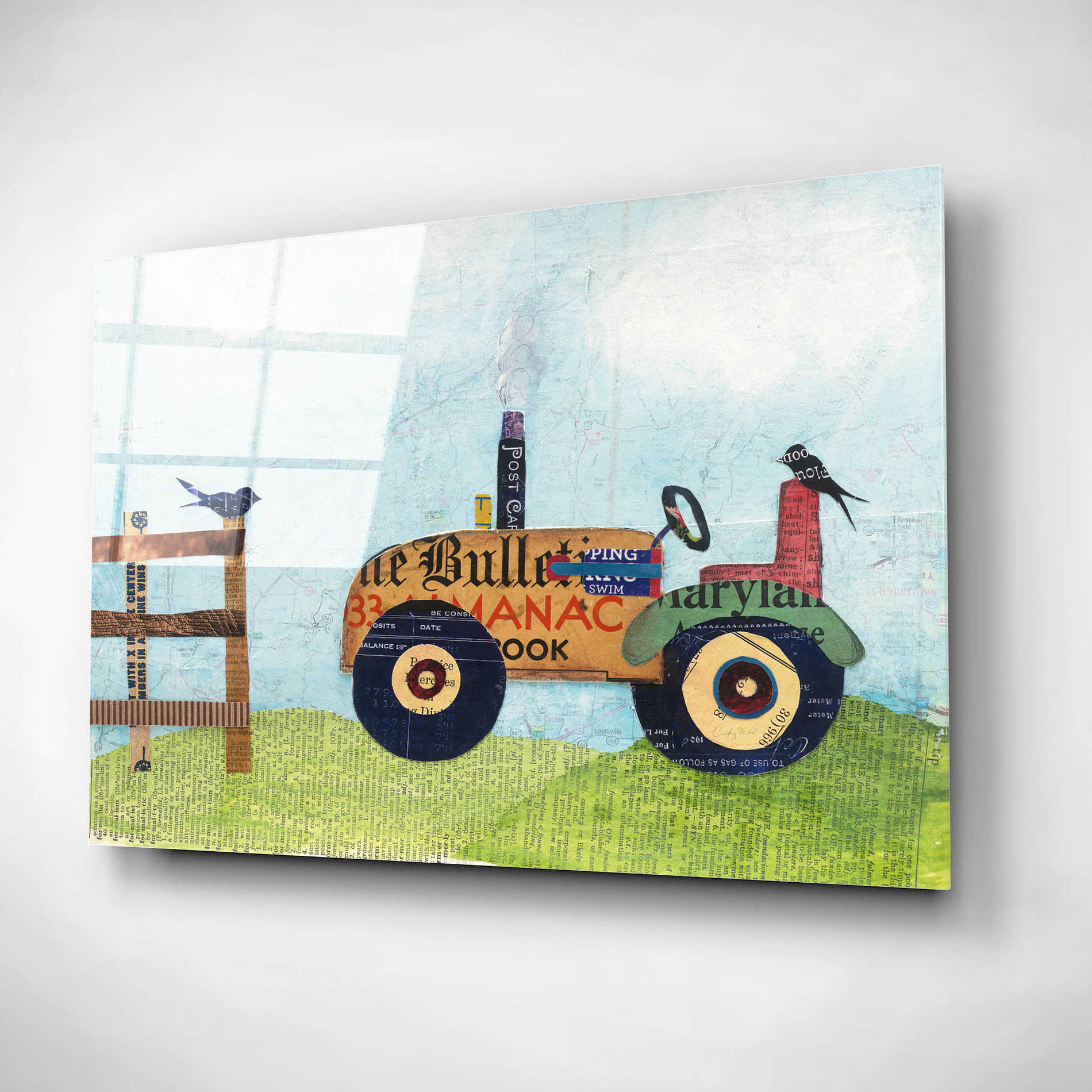 Epic Art 'On the Farm II' by Courtney Prahl, Acrylic Glass Wall Art,24x16