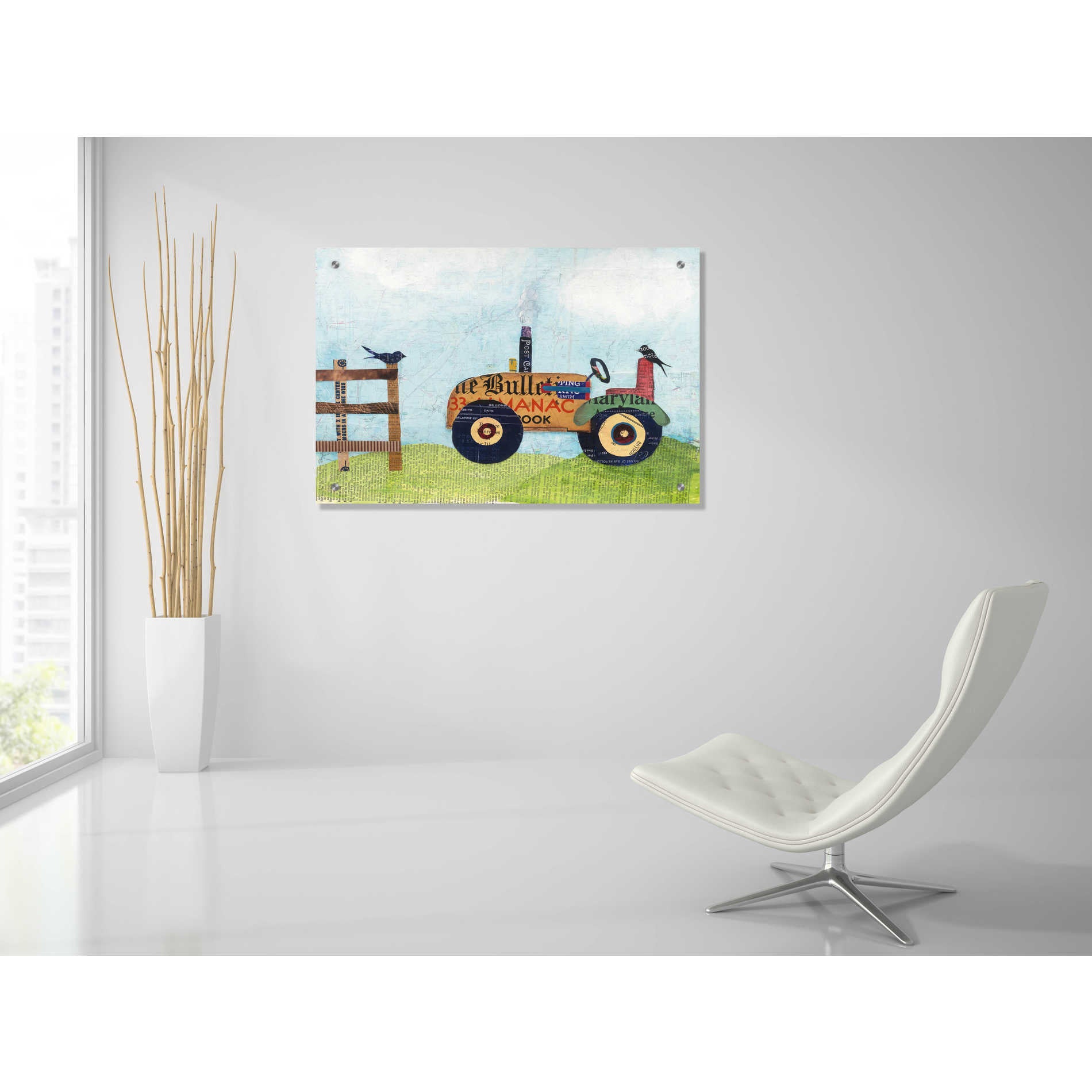 Epic Art 'On the Farm II' by Courtney Prahl, Acrylic Glass Wall Art,36x24