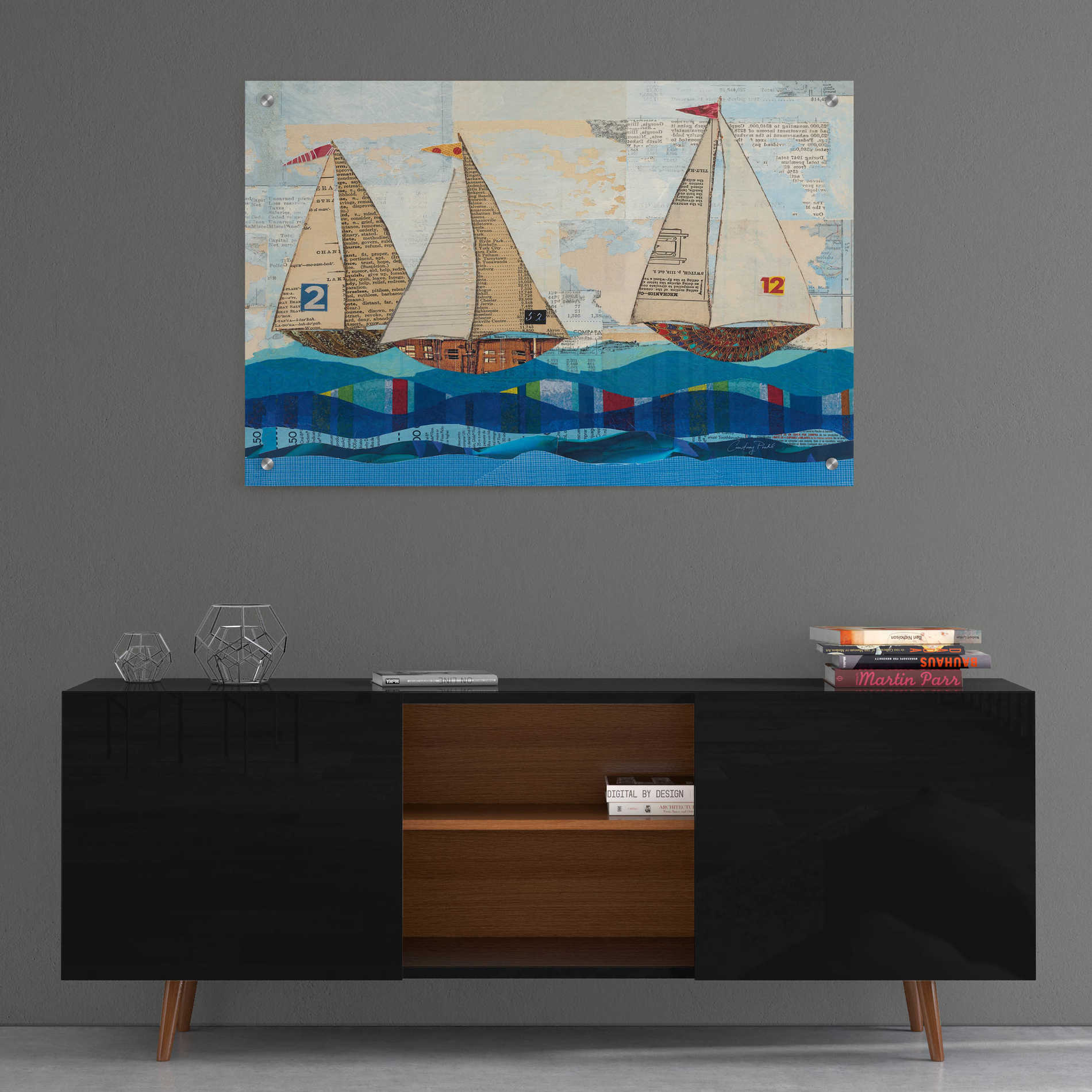 Epic Art 'Sailing no Border' by Courtney Prahl, Acrylic Glass Wall Art,36x24