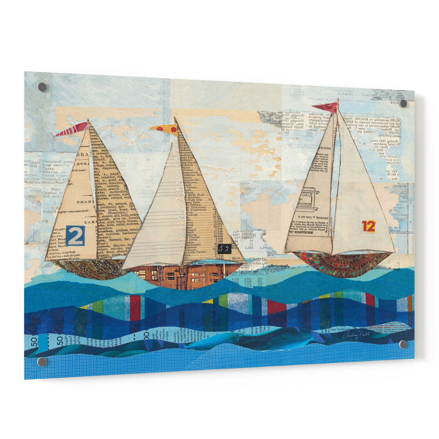 Epic Art 'Sailing no Border' by Courtney Prahl, Acrylic Glass Wall Art,36x24