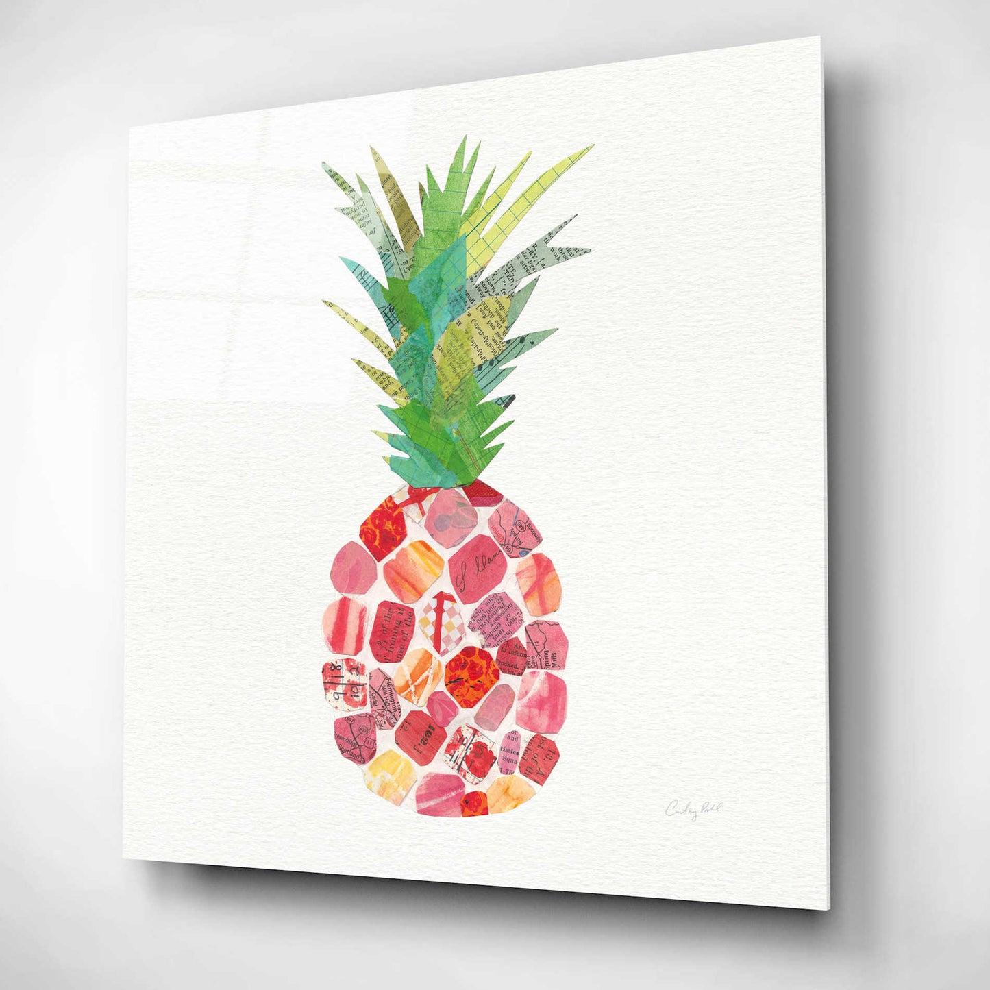 Epic Art 'Tropical Fun Pineapple I' by Courtney Prahl, Acrylic Glass Wall Art,12x12