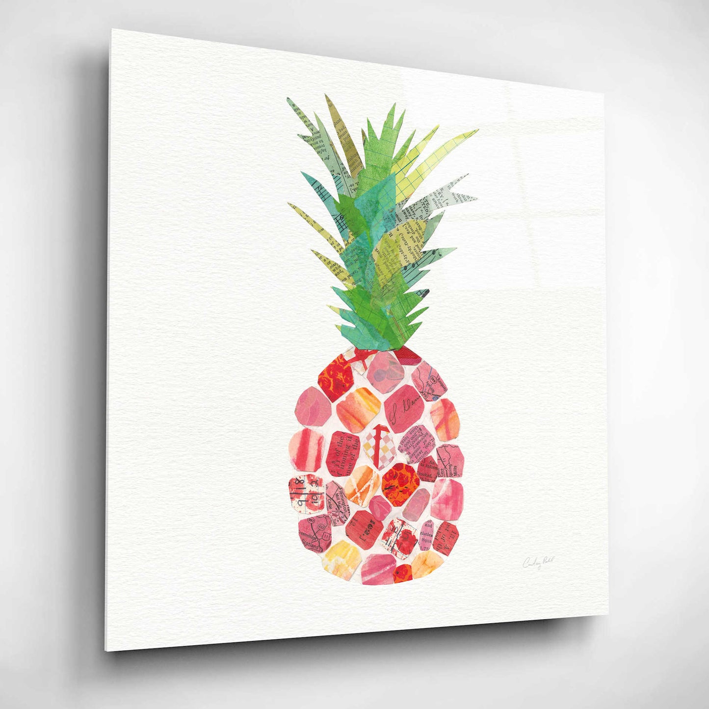 Epic Art 'Tropical Fun Pineapple I' by Courtney Prahl, Acrylic Glass Wall Art,12x12