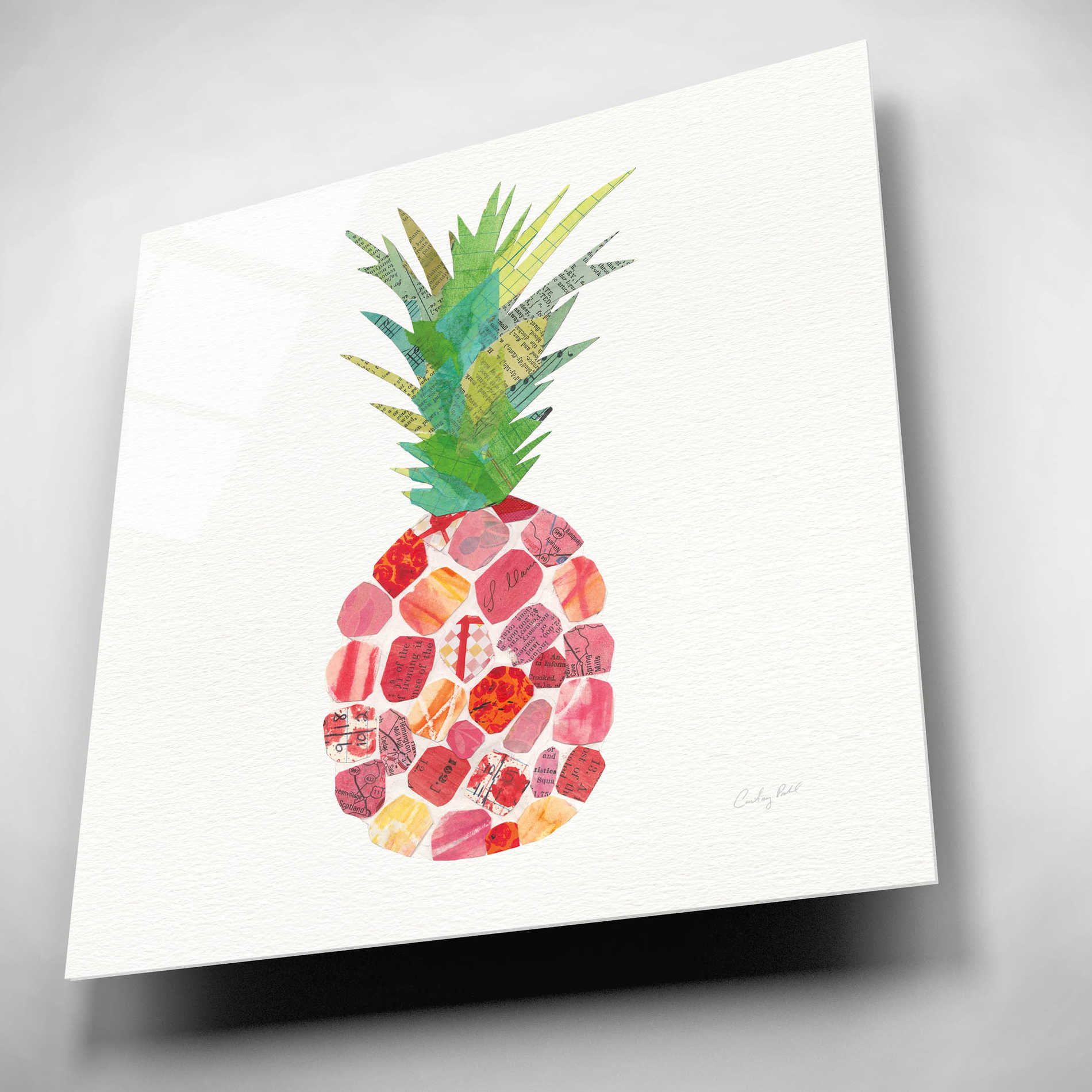 Epic Art 'Tropical Fun Pineapple I' by Courtney Prahl, Acrylic Glass Wall Art,12x12