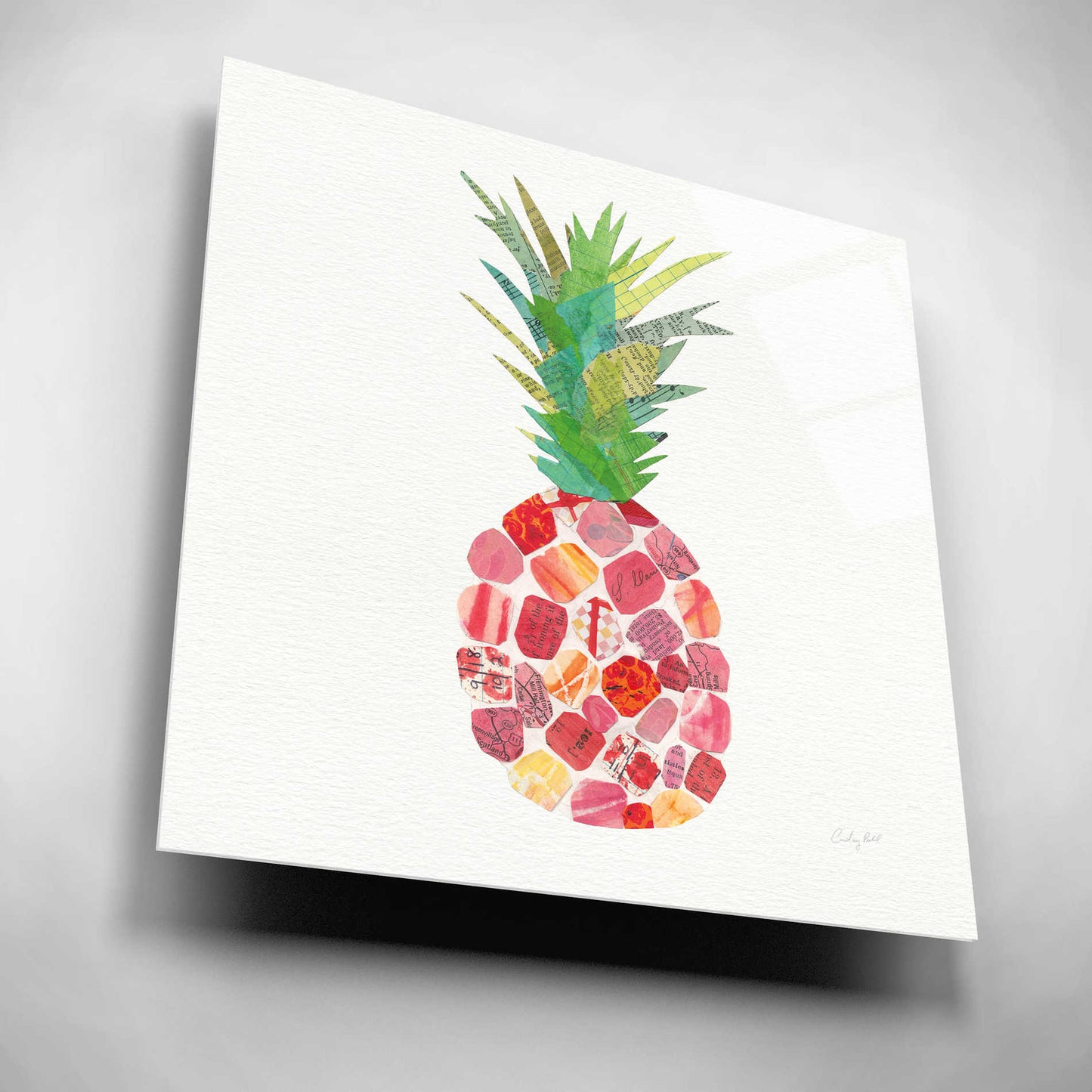 Epic Art 'Tropical Fun Pineapple I' by Courtney Prahl, Acrylic Glass Wall Art,12x12