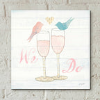 Epic Art 'Lovebirds IV' by Courtney Prahl, Acrylic Glass Wall Art,12x12