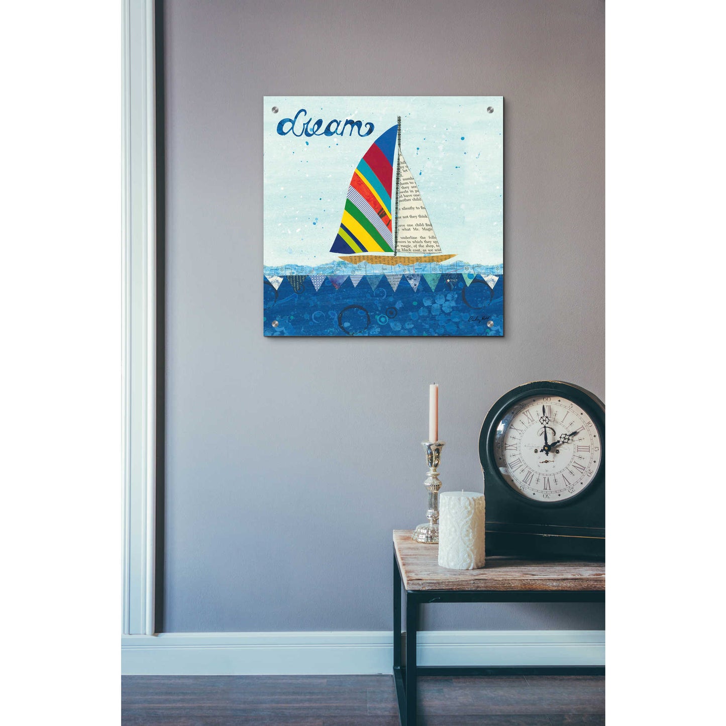 Epic Art 'Rainbow Spinnakers II' by Courtney Prahl, Acrylic Glass Wall Art,24x24