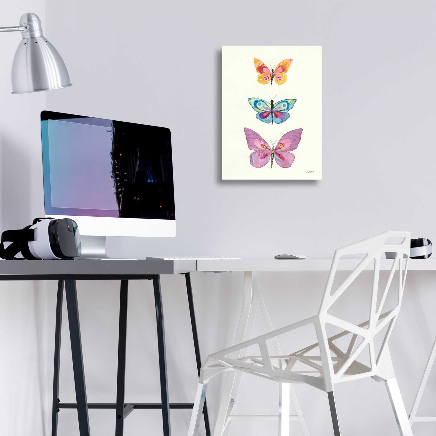 Epic Art 'Butterfly Charts III' by Courtney Prahl, Acrylic Glass Wall Art,12x16