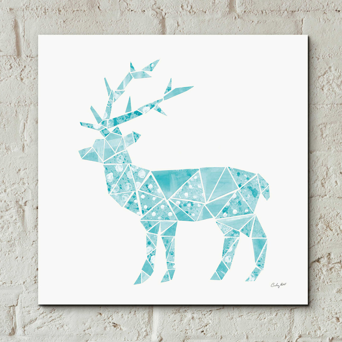 Epic Art 'Geometric Animal IV' by Courtney Prahl, Acrylic Glass Wall Art,12x12