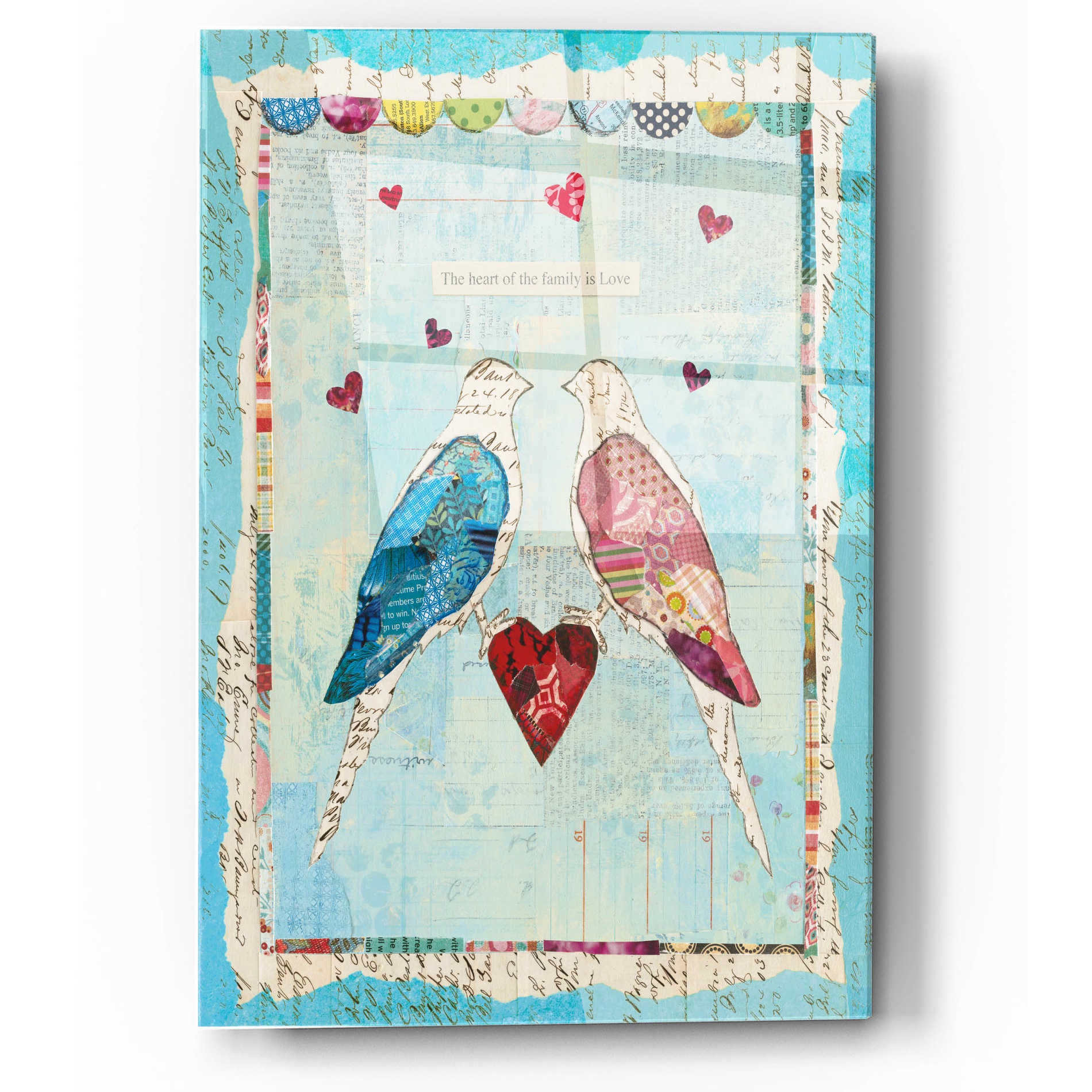 Epic Art 'Love Birds' by Courtney Prahl, Acrylic Glass Wall Art,12x16