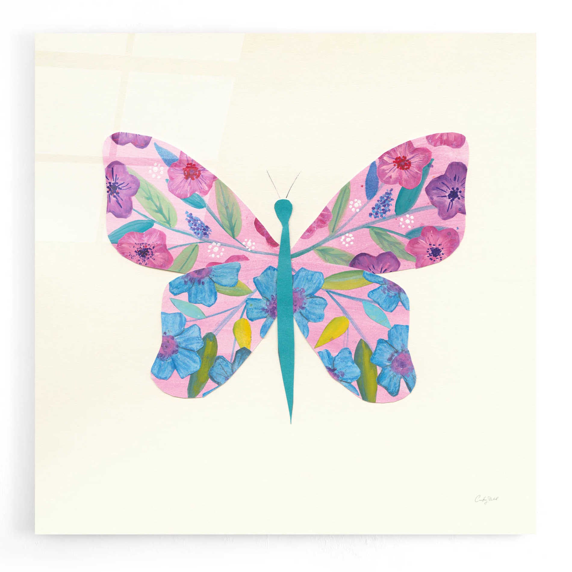 Epic Art 'Butterfly Garden II' by Courtney Prahl, Acrylic Glass Wall Art