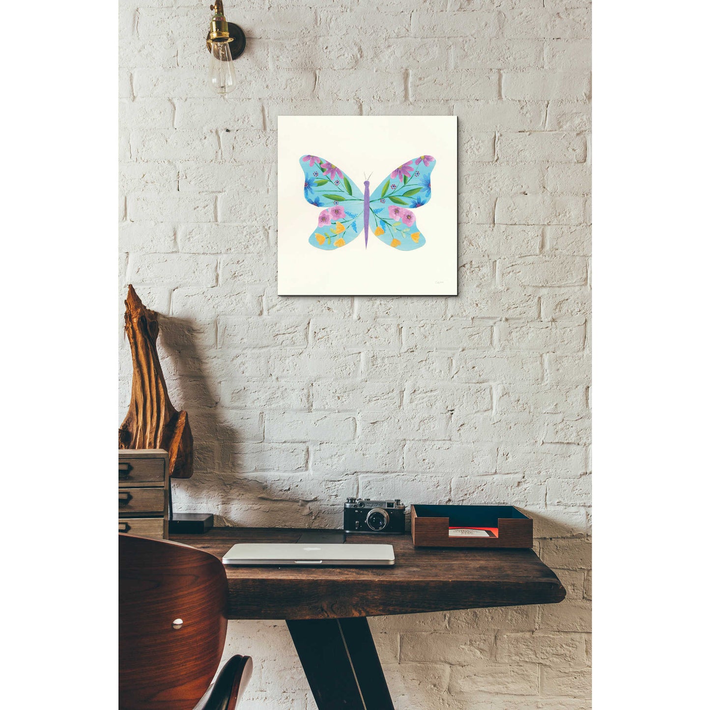 Epic Art 'Butterfly Garden IV' by Courtney Prahl, Acrylic Glass Wall Art,12x12