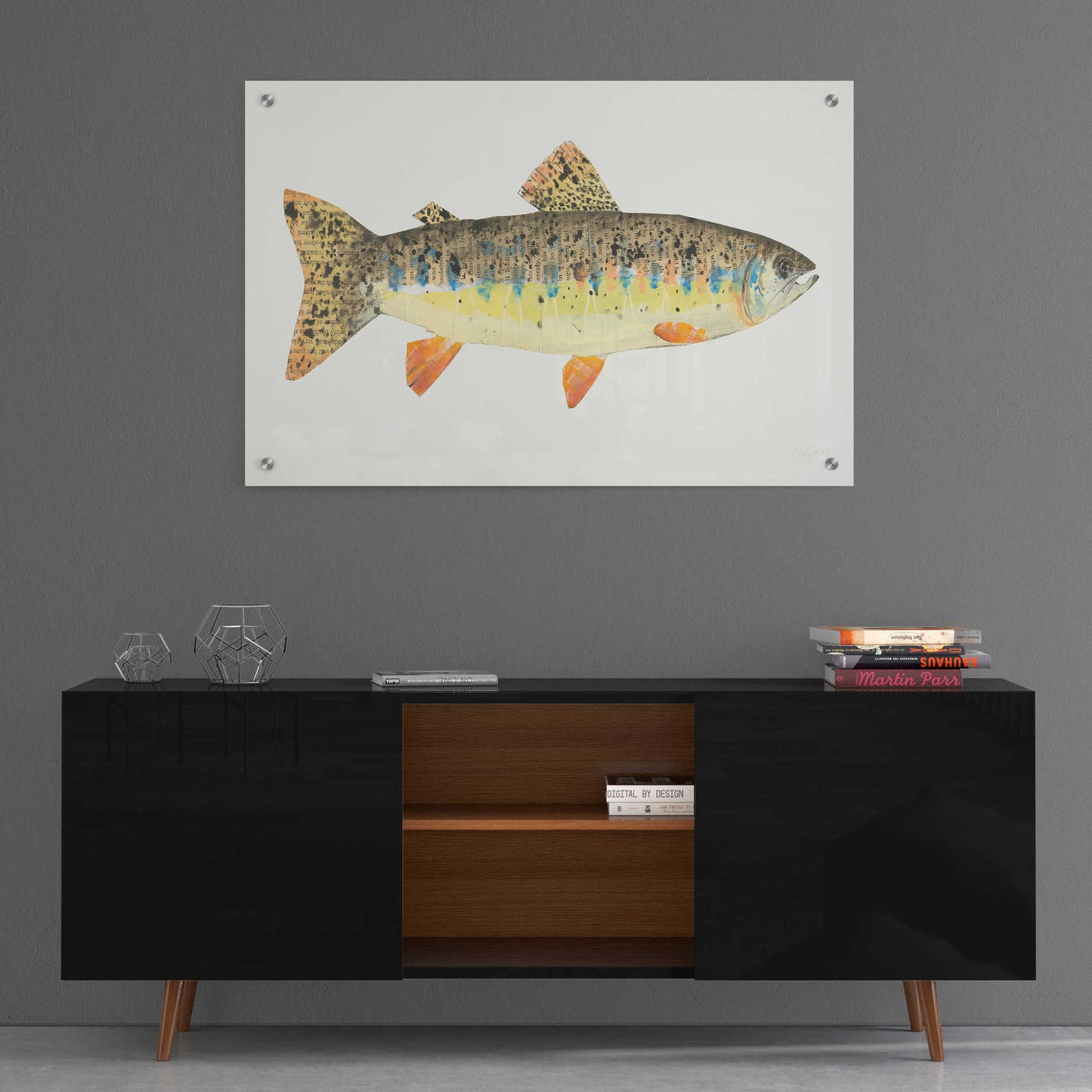 Epic Art 'Angling in the Stream III' by Courtney Prahl, Acrylic Glass Wall Art,36x24