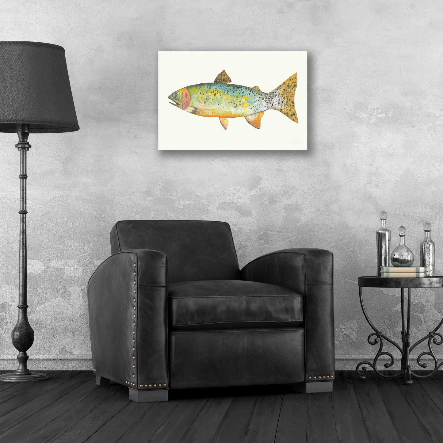 Epic Art 'Angling in the Stream IV' by Courtney Prahl, Acrylic Glass Wall Art,24x16