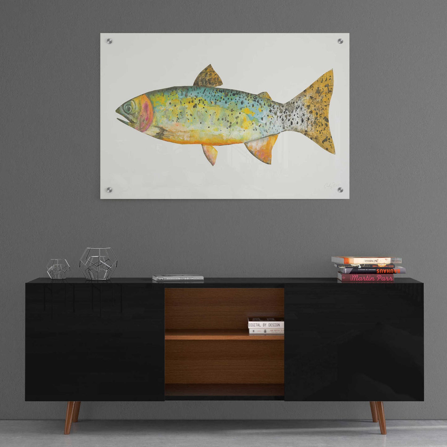 Epic Art 'Angling in the Stream IV' by Courtney Prahl, Acrylic Glass Wall Art,36x24