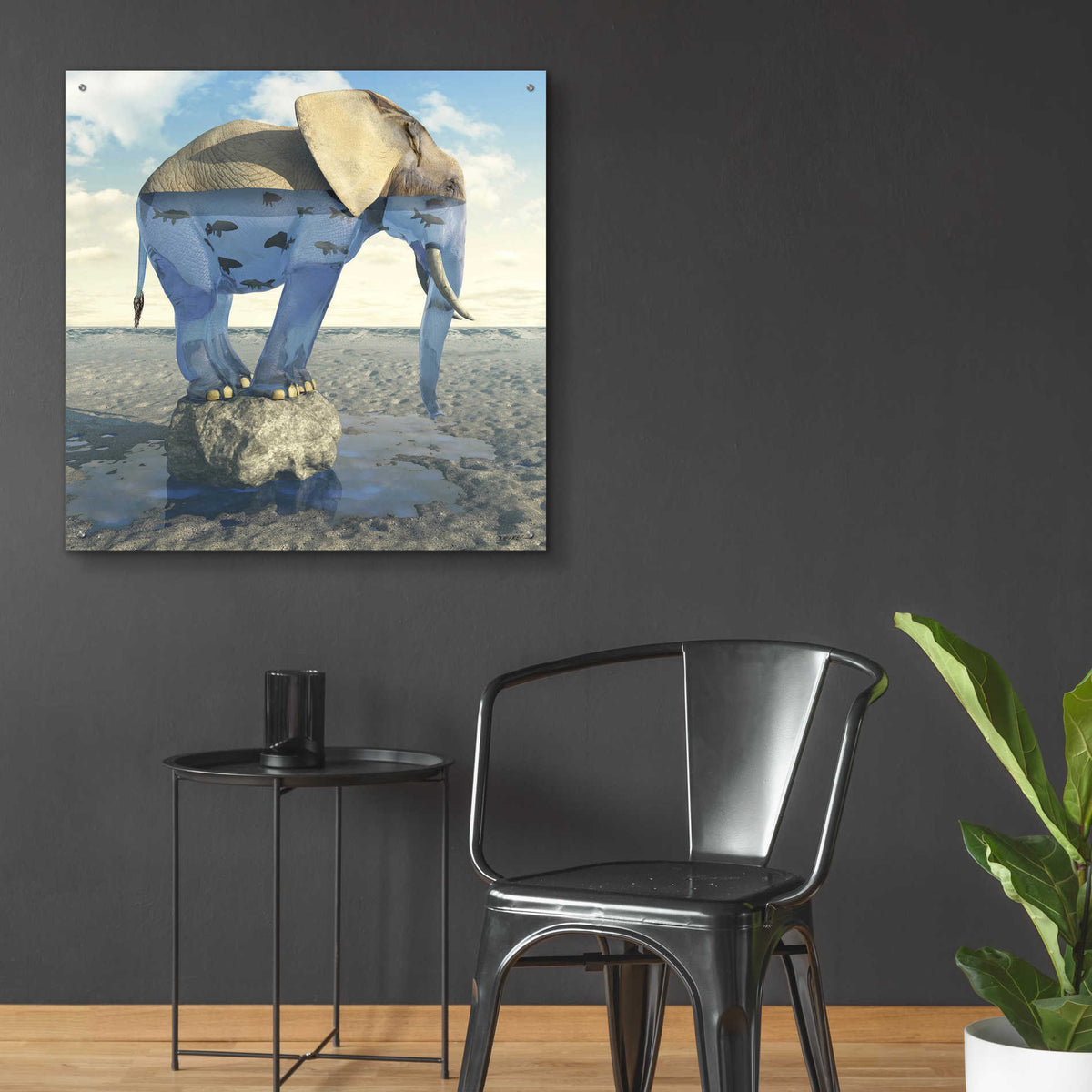 Epic Art 'Drinking Problem' by Cynthia Decker, Acrylic Glass Wall Art,36x36