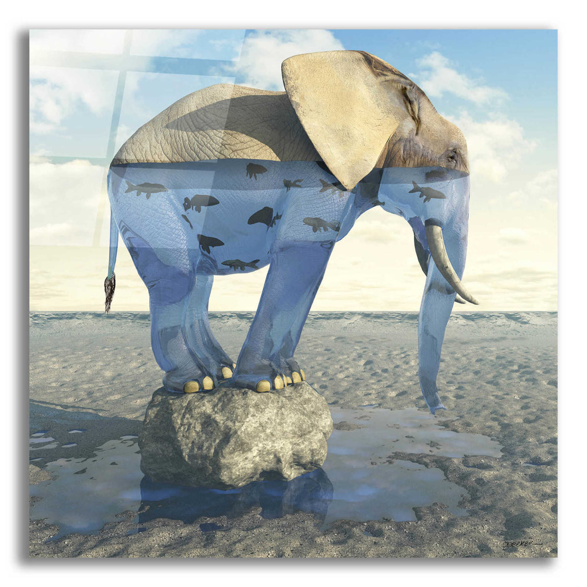 Epic Art 'Drinking Problem' by Cynthia Decker, Acrylic Glass Wall Art