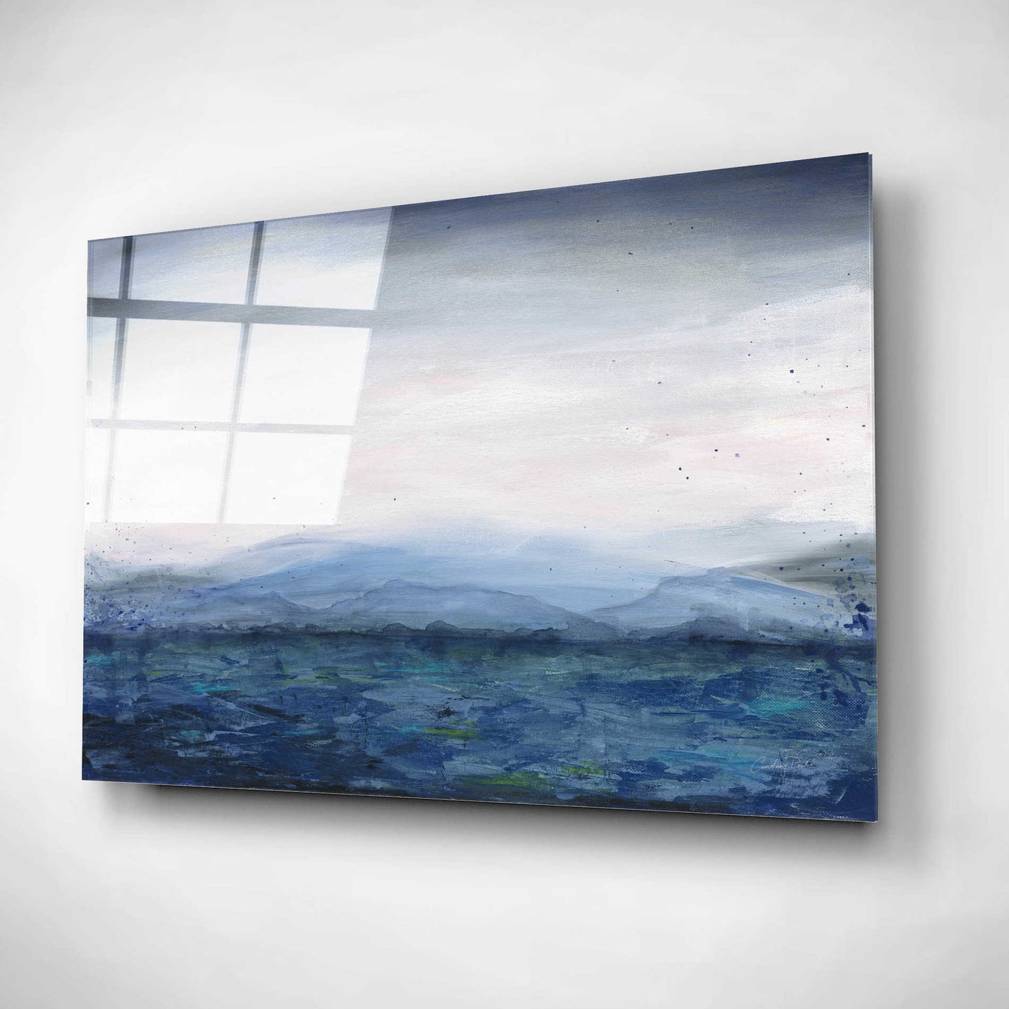 Epic Art 'Mountain Lake' by Courtney Prahl, Acrylic Glass Wall Art,24x16