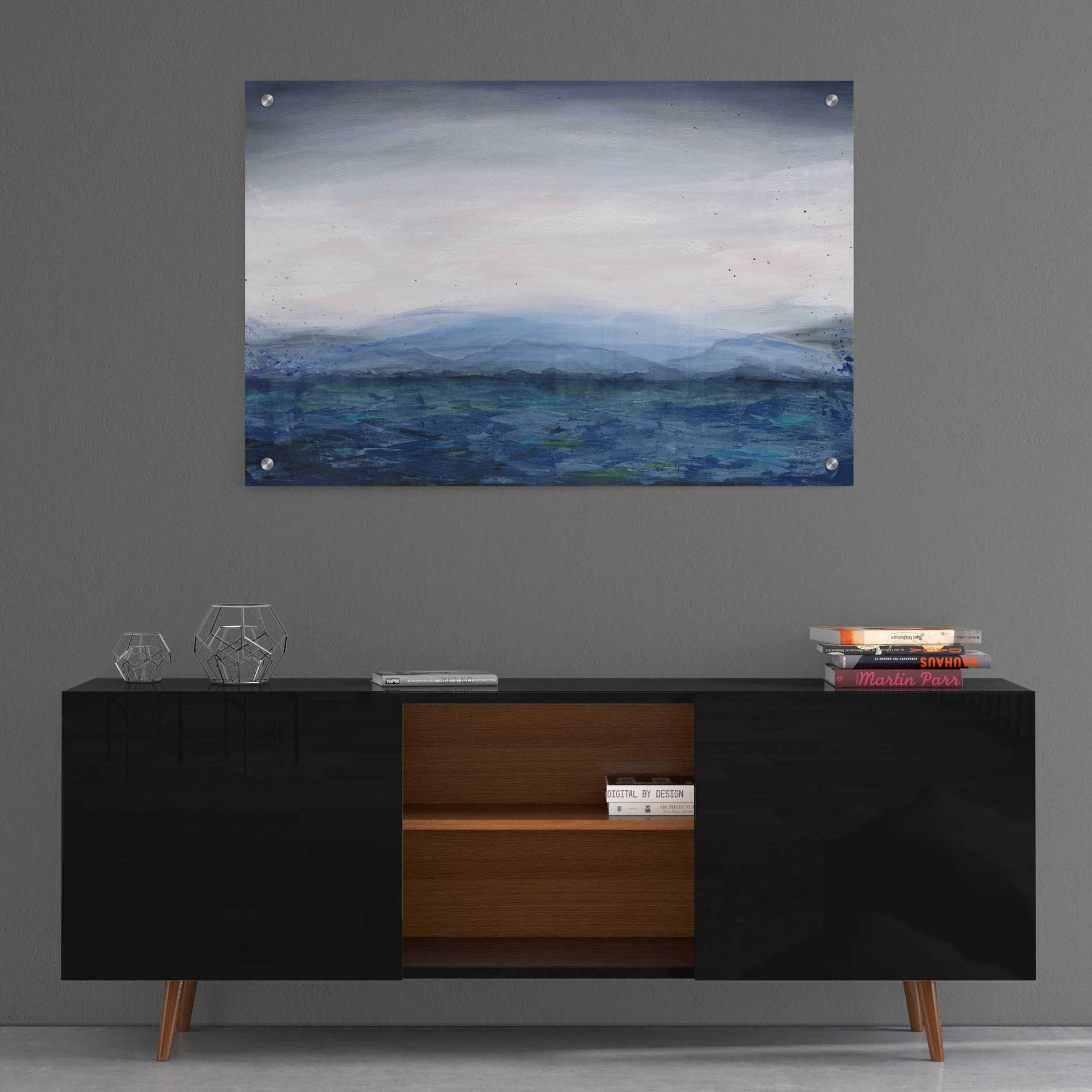 Epic Art 'Mountain Lake' by Courtney Prahl, Acrylic Glass Wall Art,36x24