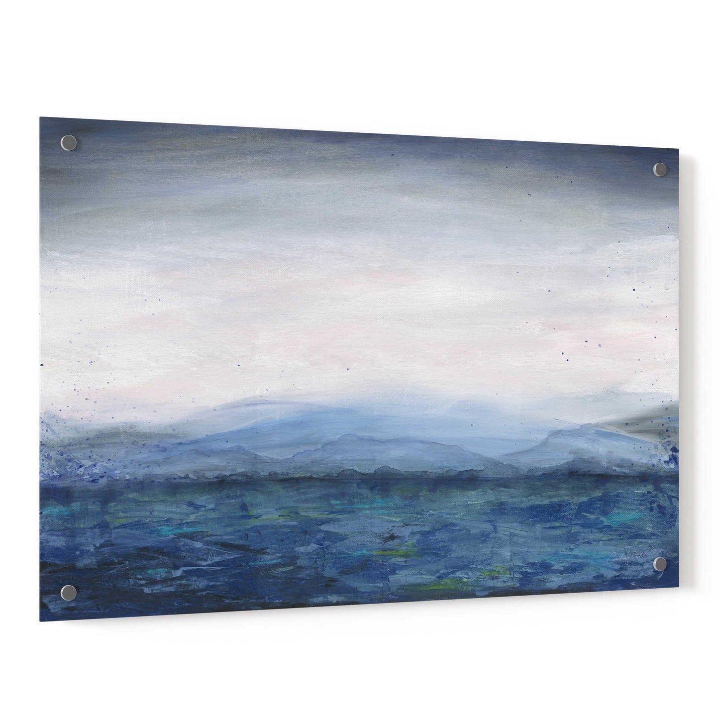 Epic Art 'Mountain Lake' by Courtney Prahl, Acrylic Glass Wall Art,36x24