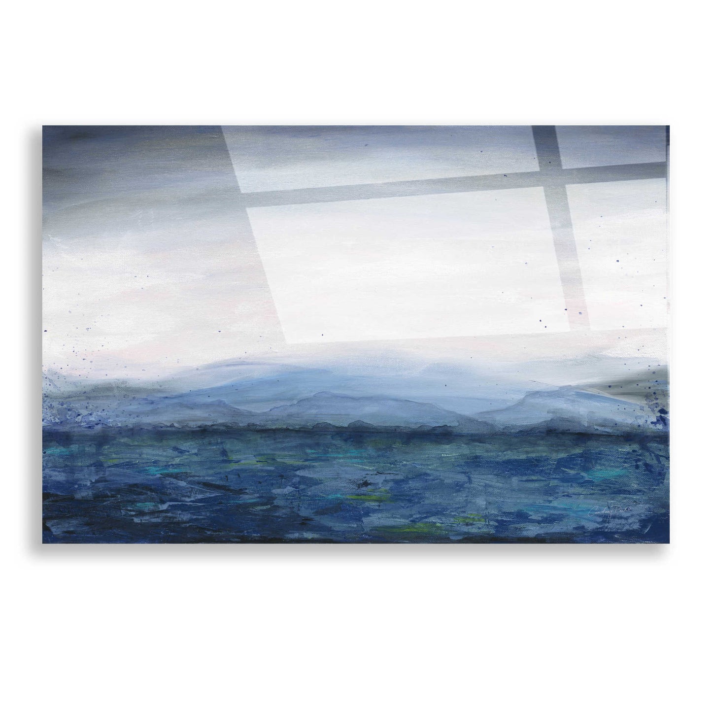 Epic Art 'Mountain Lake' by Courtney Prahl, Acrylic Glass Wall Art