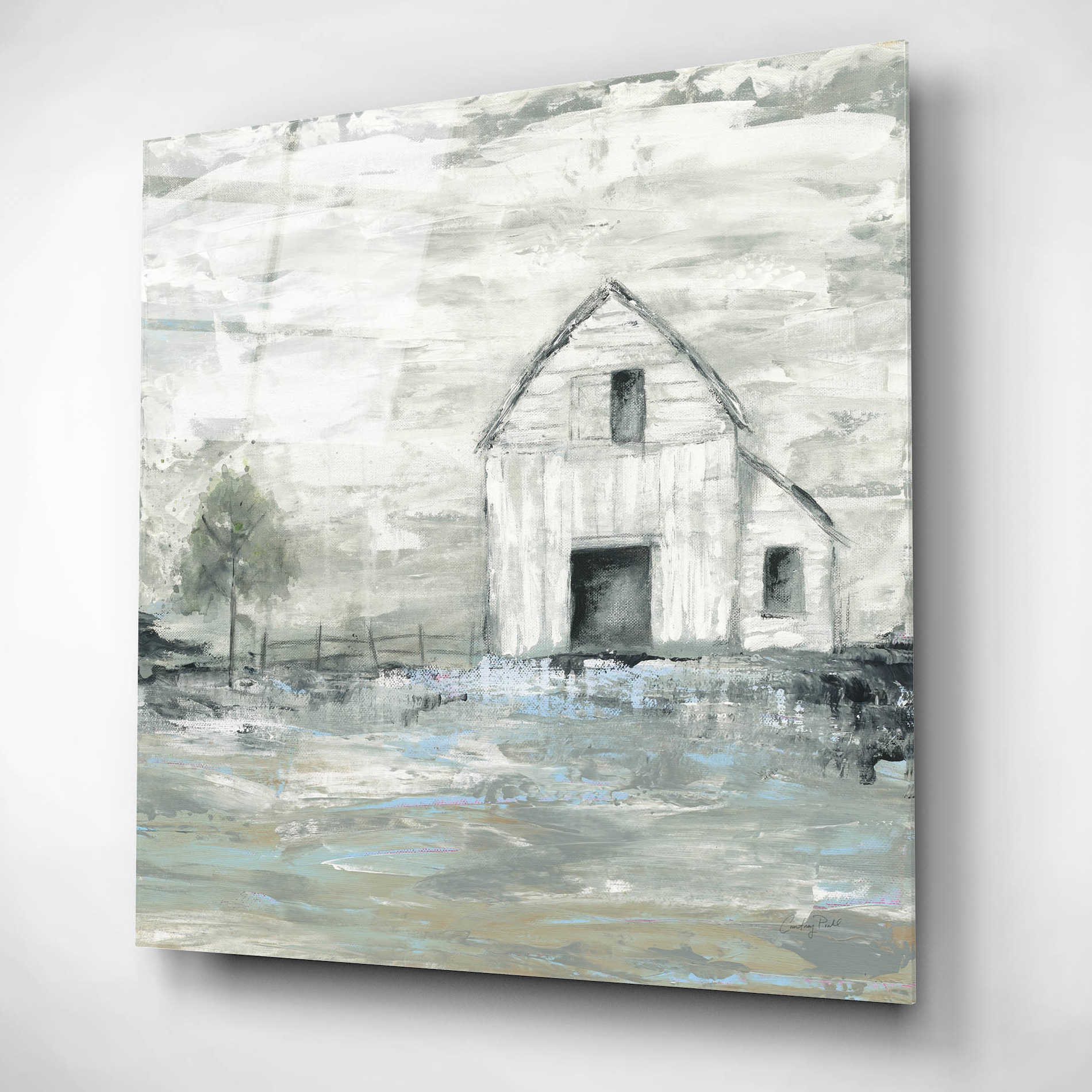 Epic Art 'Iowa Barn II' by Courtney Prahl, Acrylic Glass Wall Art,12x12